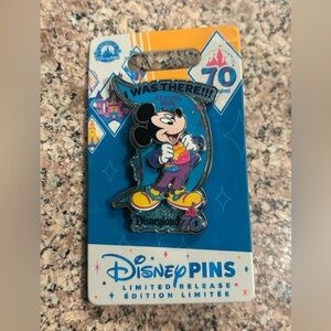 Disneyland 70th Anniversary I Was There July 17th 2025 Mickey Mouse LR Pin